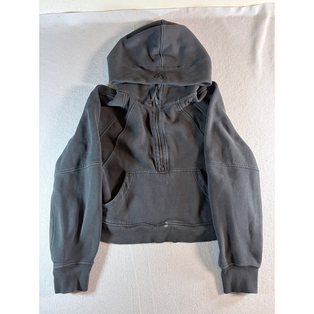 Lululemon‎ Scuba Oversized Half-Zip Hoodie Black LW3DM4S M/L